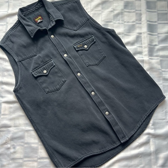 Diesel Other - Diesel Black Vintage Denim Sleeveless Vest